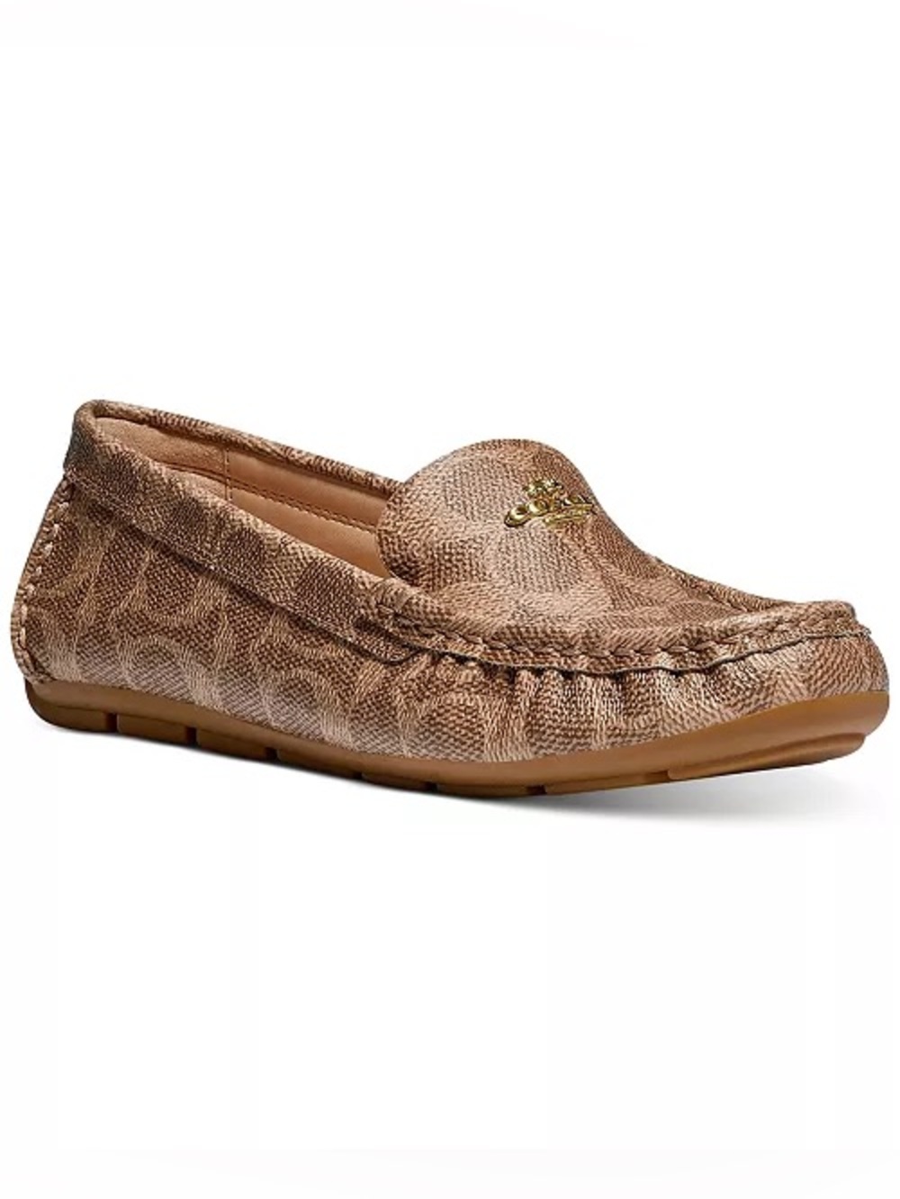 Coach Women's Marley Driver Loafers in Stone Brown